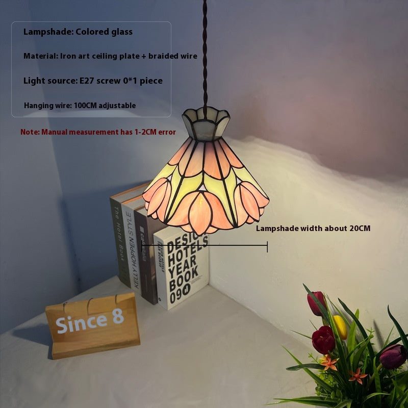 Handmade Floral Glass Pendant Light