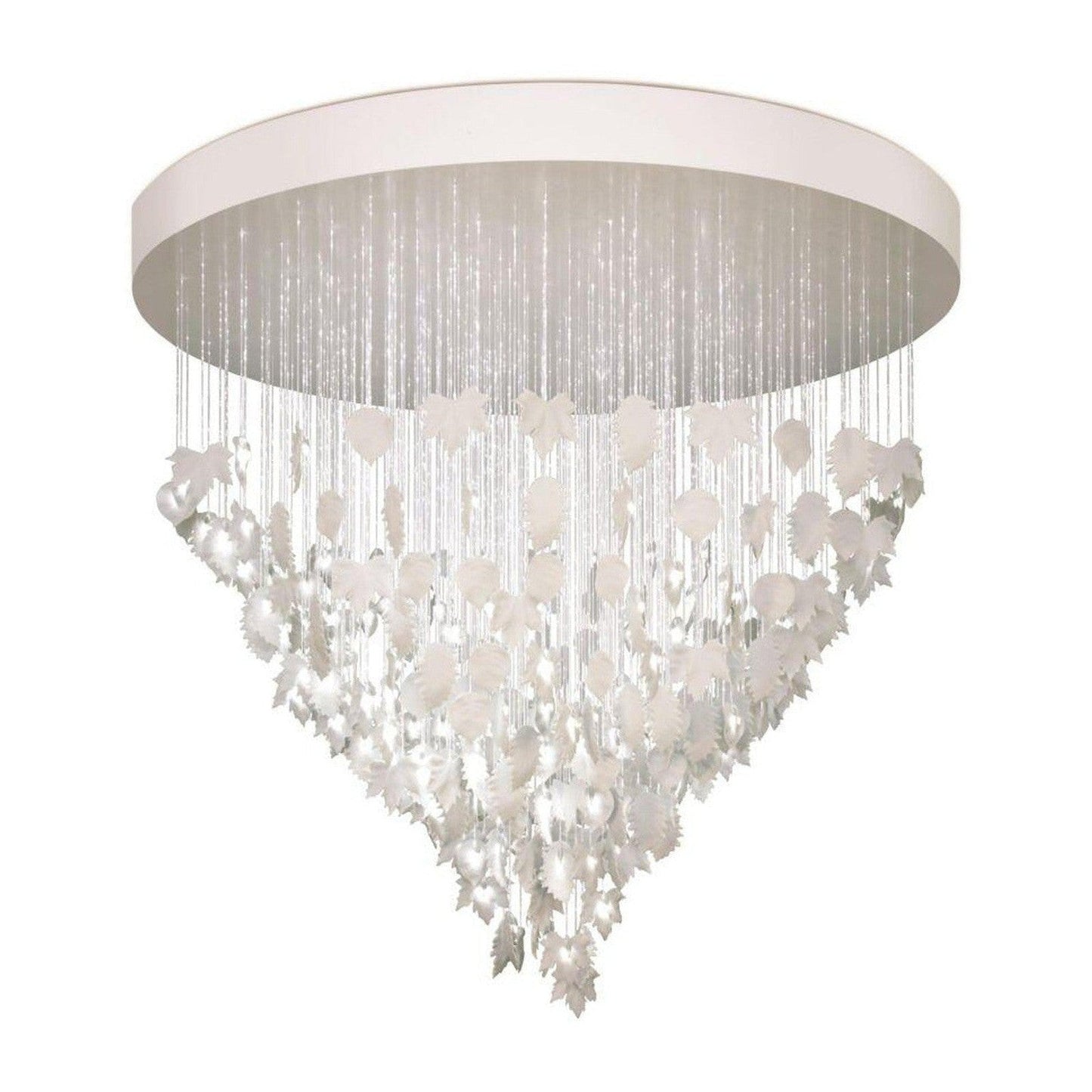 Cascading Porcelain Leaf Chandelier / Default Title