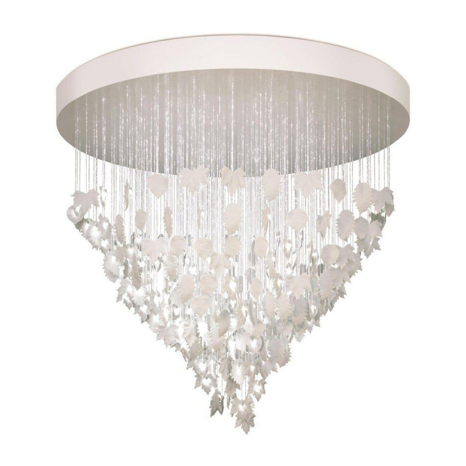 Cascading Porcelain Leaf Chandelier / Default Title