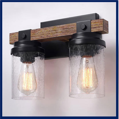 Rustic Multi-Head Wall Light