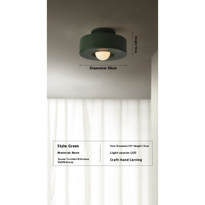 30cm Nordic Resin Ceiling Light / Green