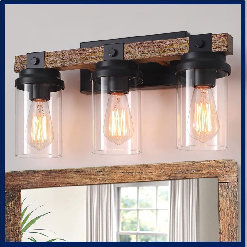 Rustic Multi-Head Wall Light