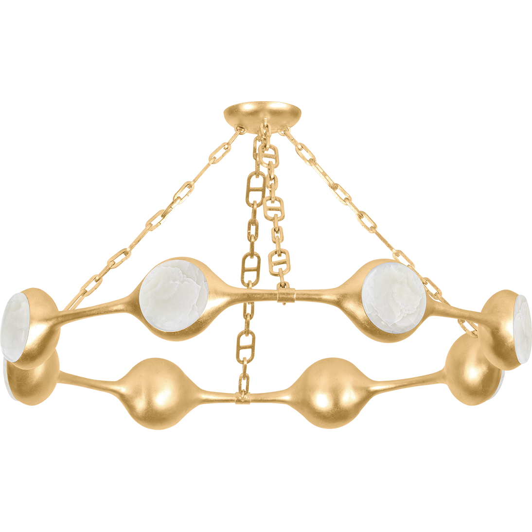8-Light Onyx Disc LED Chandelier / Default Title