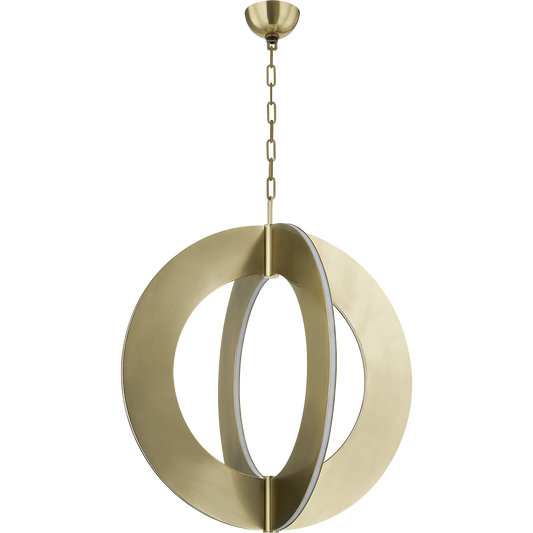 4-Light Ring LED Brass Chandelier / Default Title