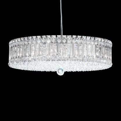 Art Deco Crystal Pendant Light / Clear Optic Crystal