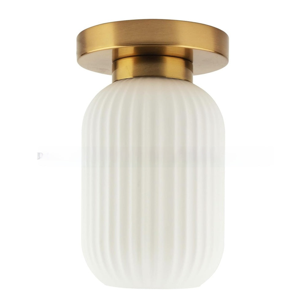 Nordic Glass Alloy Ceiling Light / Green Lampshade / With LED3 Color Light