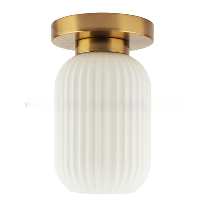 Nordic Glass Alloy Ceiling Light / Green Lampshade / With LED3 Color Light