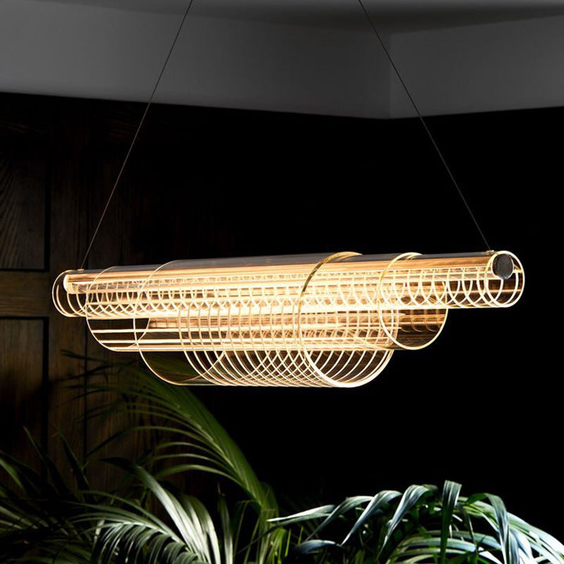 Linear Glass LED Pendant Light / 1200MM