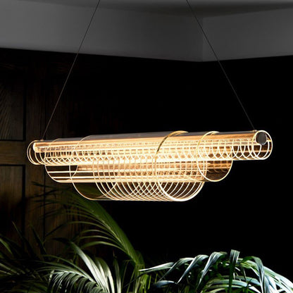 Linear Glass LED Pendant Light / 1200MM