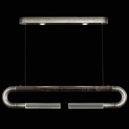 52-Inch Curved Linear Pendant Light