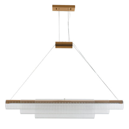 Linear Glass LED Pendant Light / 1000MM