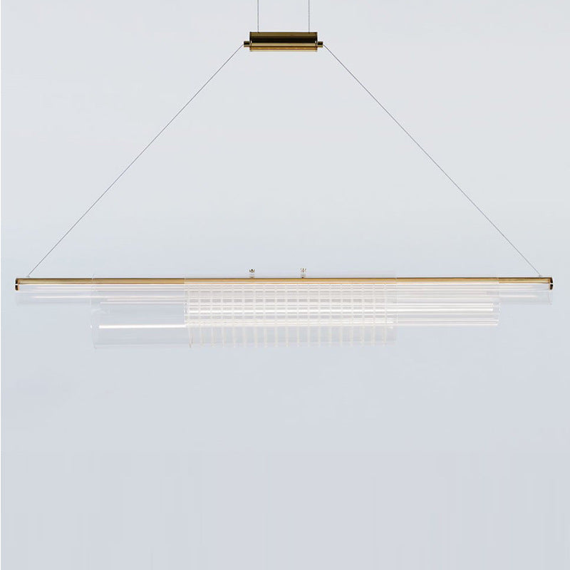 Linear Glass LED Pendant Light / 800MM