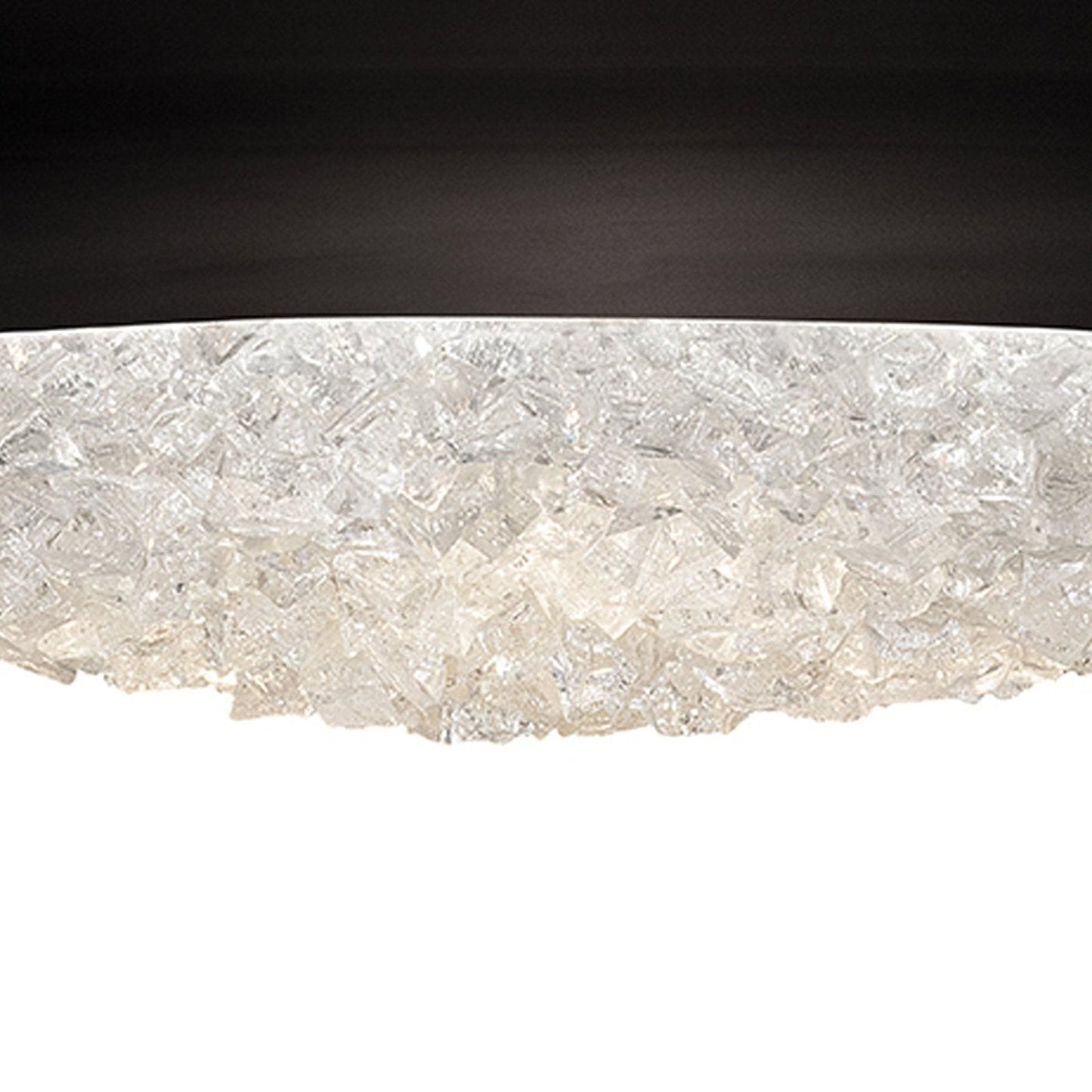 32-Inch Crystal Halo Pendant Light / Silver