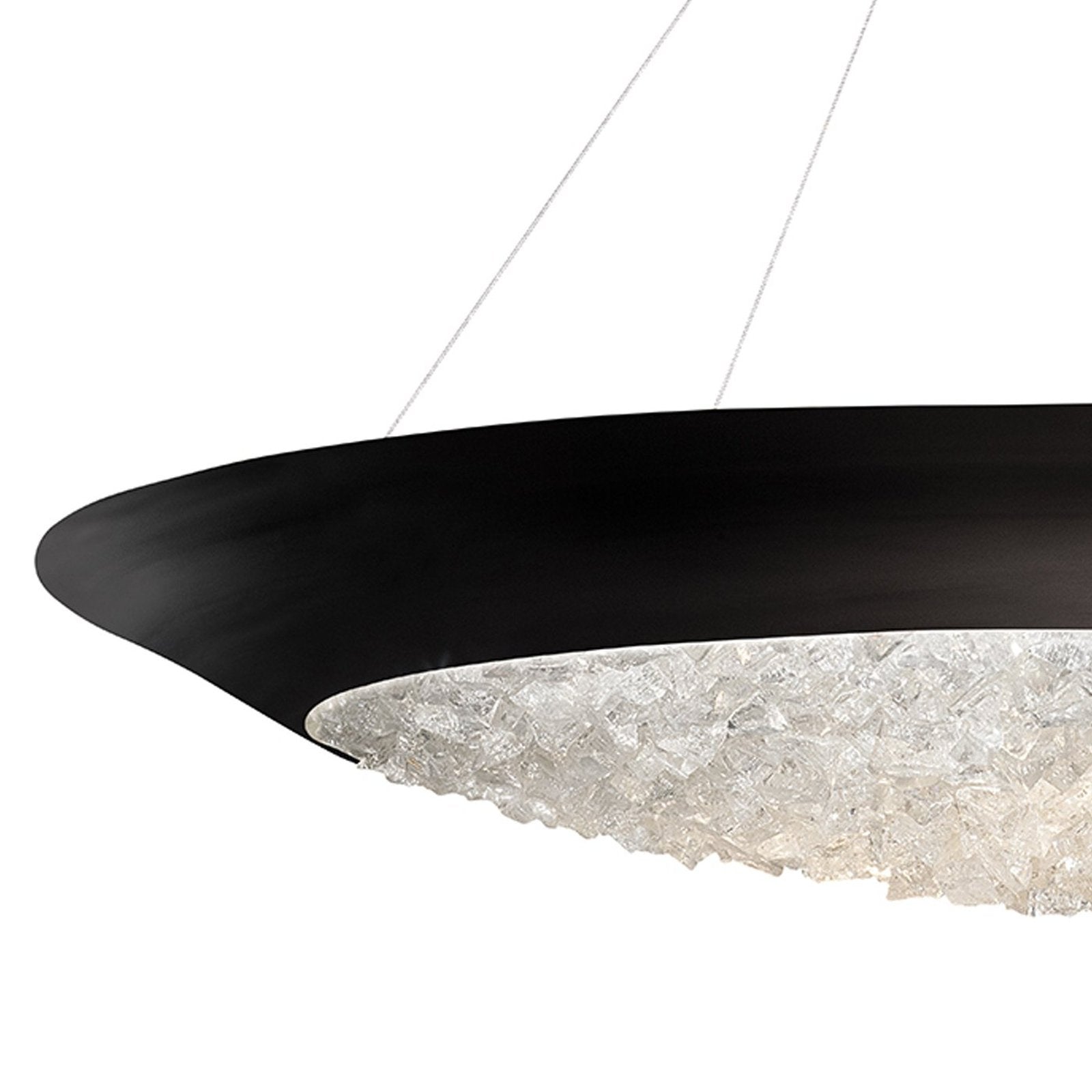 32-Inch Crystal Halo Pendant Light