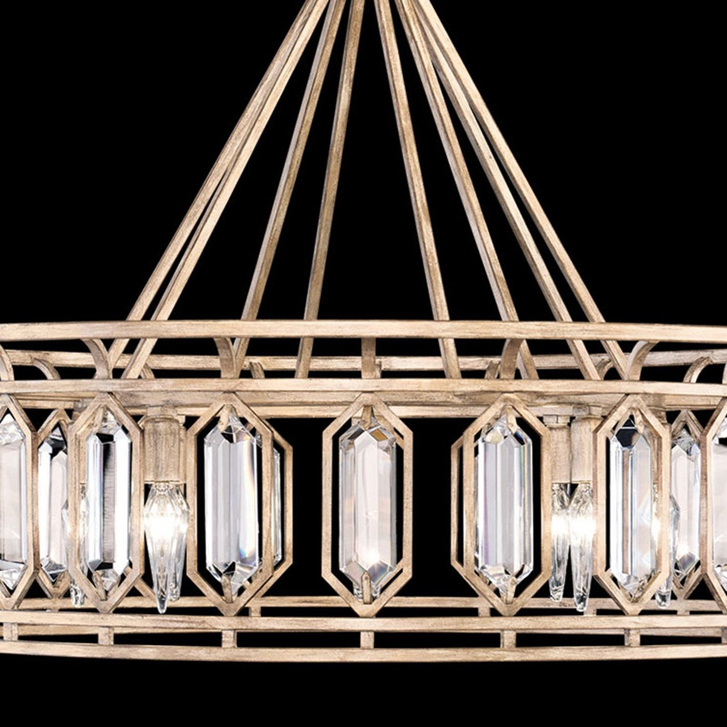 30.5-Inch Crystal Round Pendant Light