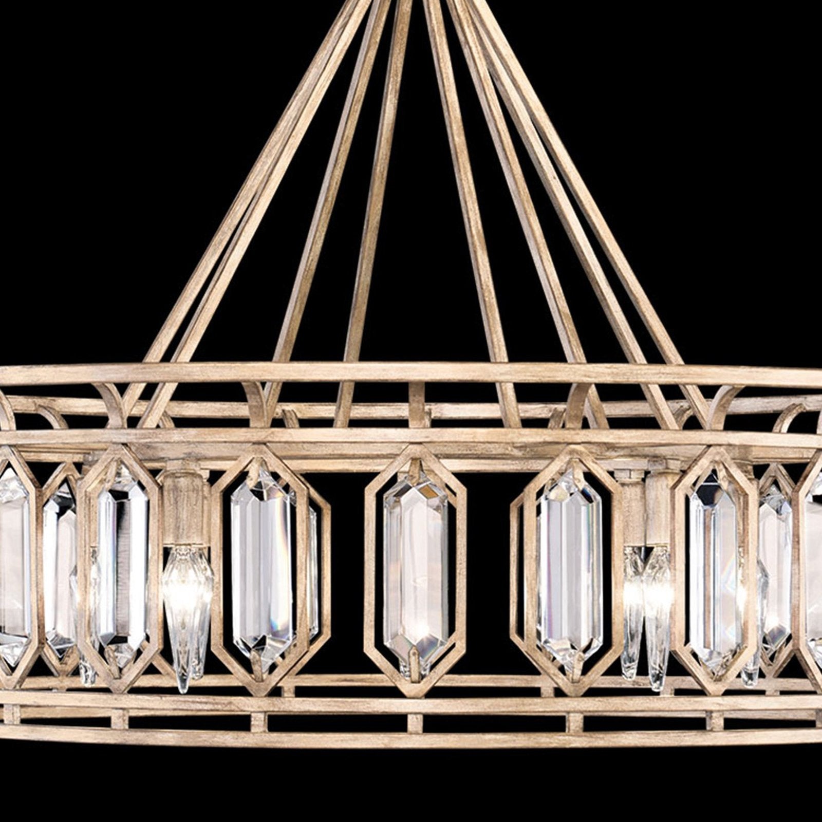 30.5-Inch Crystal Round Pendant Light