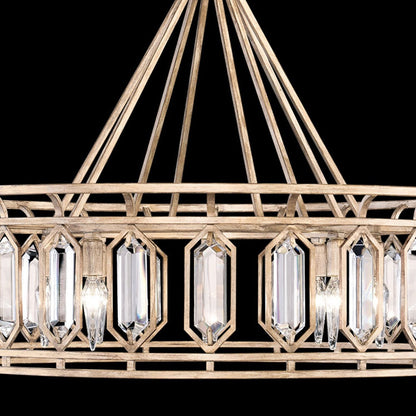 30.5-Inch Crystal Round Pendant Light