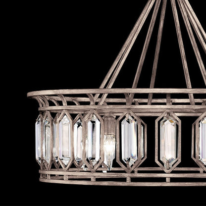 30.5-Inch Crystal Round Pendant Light