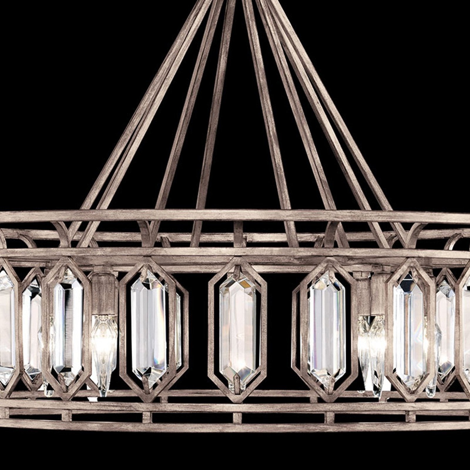 30.5-Inch Crystal Round Pendant Light