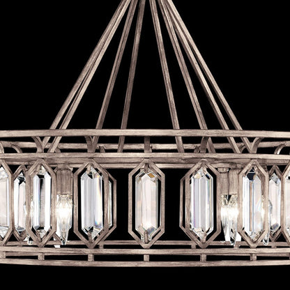 30.5-Inch Crystal Round Pendant Light