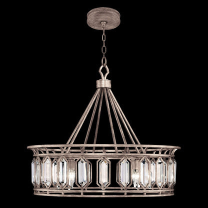 30.5-Inch Crystal Round Pendant Light