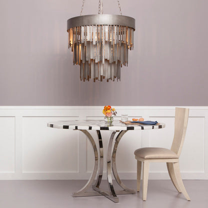 Aged Metal Statement Chandelier