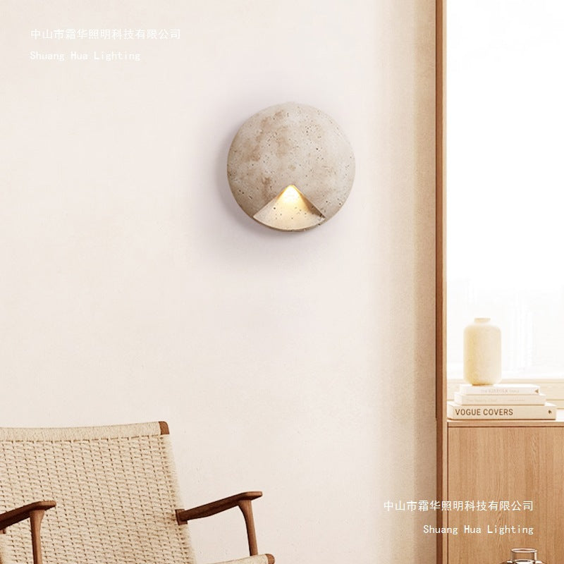 Round Tricolour Stone Wall Light / Creative Style B 30CM