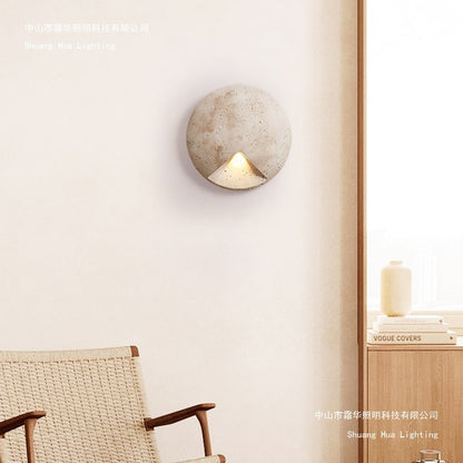 Round Tricolour Stone Wall Light / Creative Style B 30CM