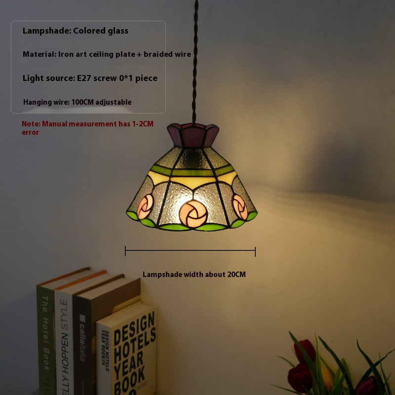 Handmade Floral Glass Pendant Light
